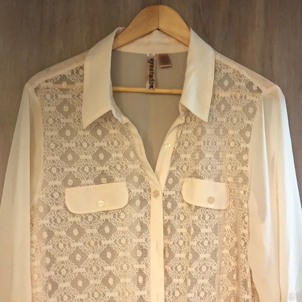 Sheer Cream Blouse
